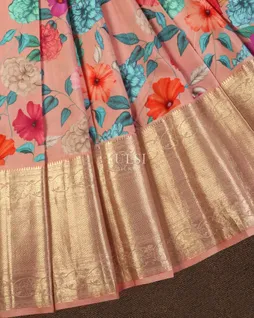 Pink Printed Kanjivaram Silk Saree T3976634