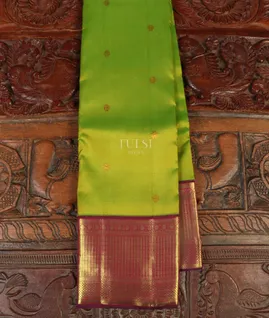 Yellowish Green Kanjivaram Silk Saree T5152731