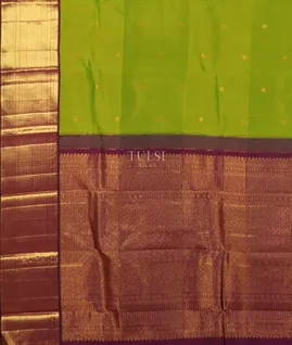 Yellowish Green Kanjivaram Silk Saree T5152734