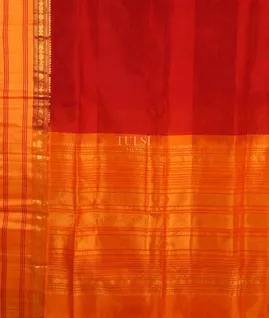Red Silk Cotton Saree T5181334