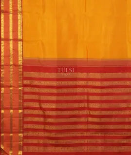 Yellow Kanjivaram Silk Saree T5140814