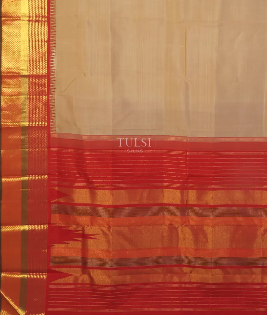 Beige Kanjivaram Silk Saree T5140784