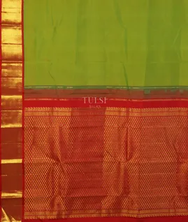 Yellowish Green Kanjivaram Silk Saree T5146174