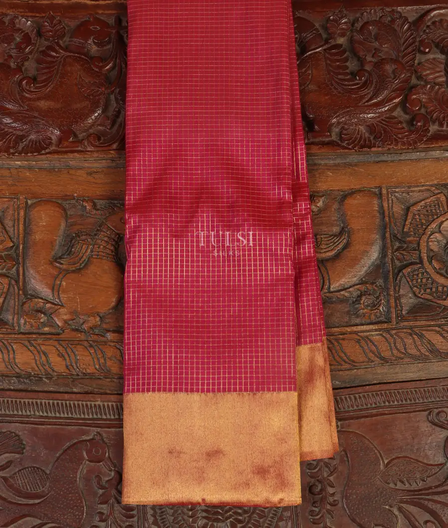 Magenta Kanjivaram Silk Saree T500432-image
