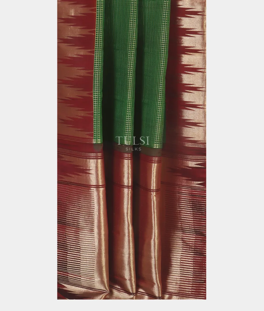 Green Kanjivaram Silk Saree T4661982