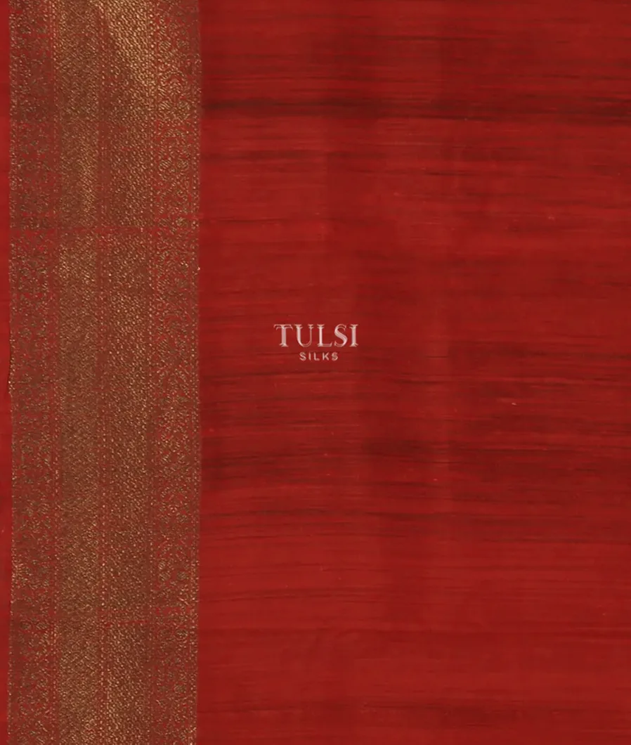 Bottle Green Banaras Tussar Saree T5076403