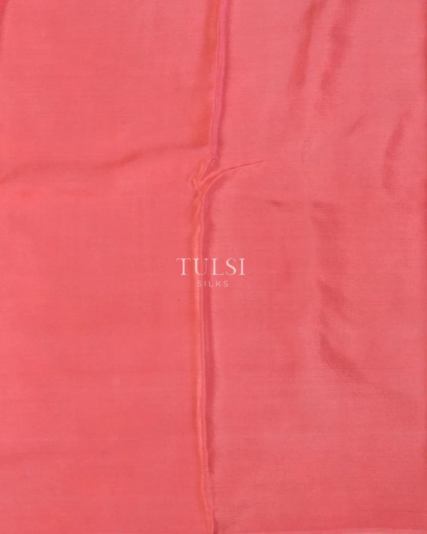 White Crinkle Crepe Silk Saree T5170313