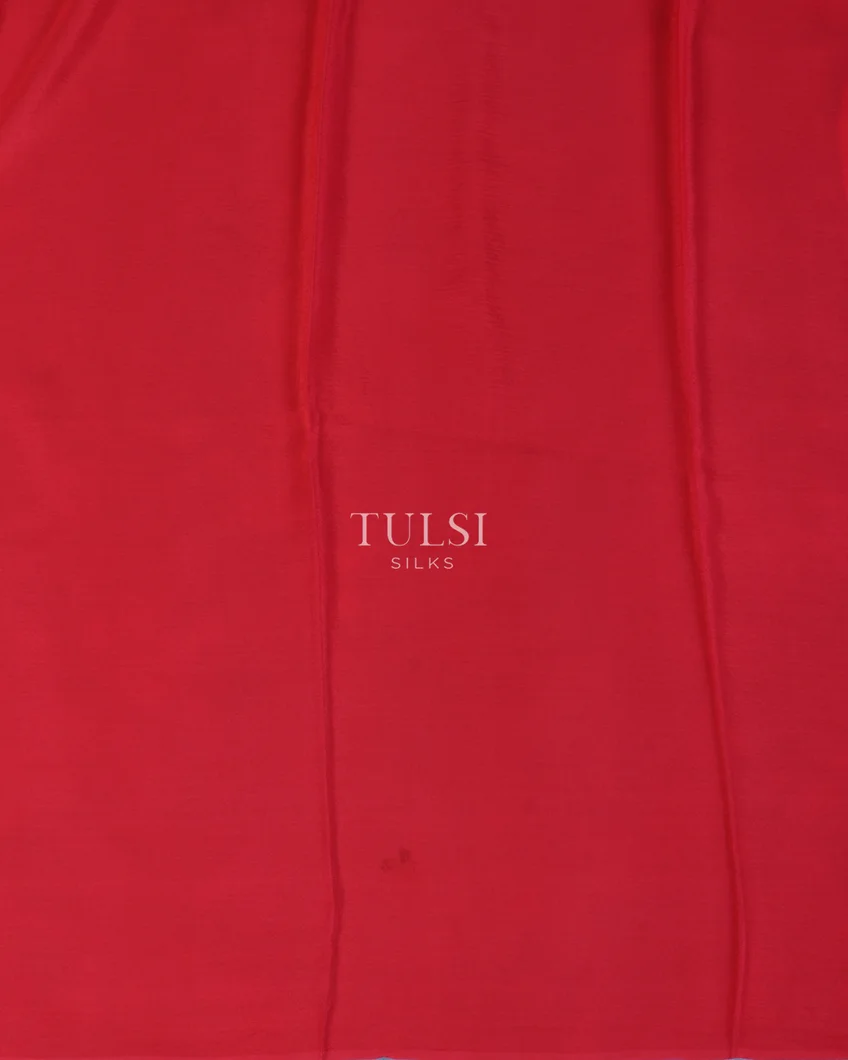 White Crinkle Crepe Silk Saree T5170323