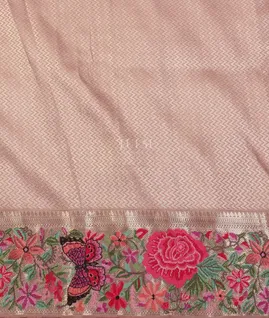 Pink Kanjivaram Embroidery Silk Saree T5189733