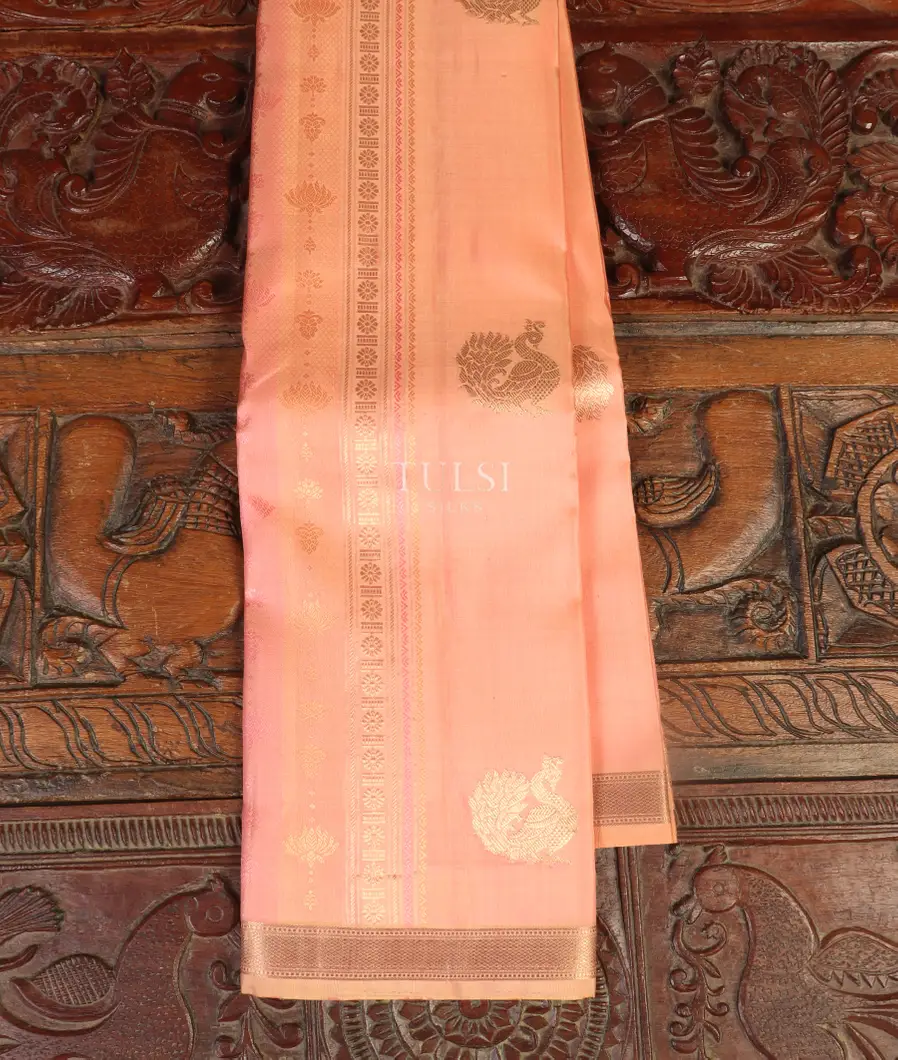 Light Peach Kanjivaram Silk Saree T515786-image