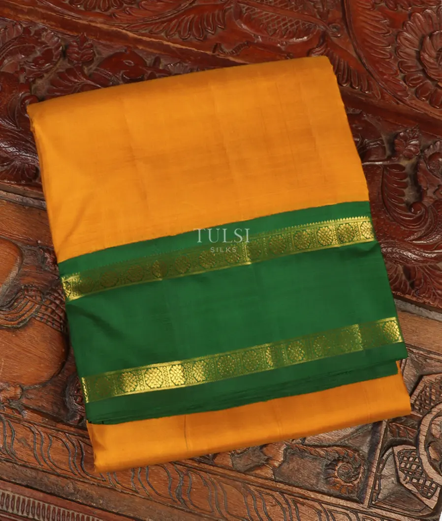 Yellow Nine Yards Kanjivaram Silk Saree T500385-image