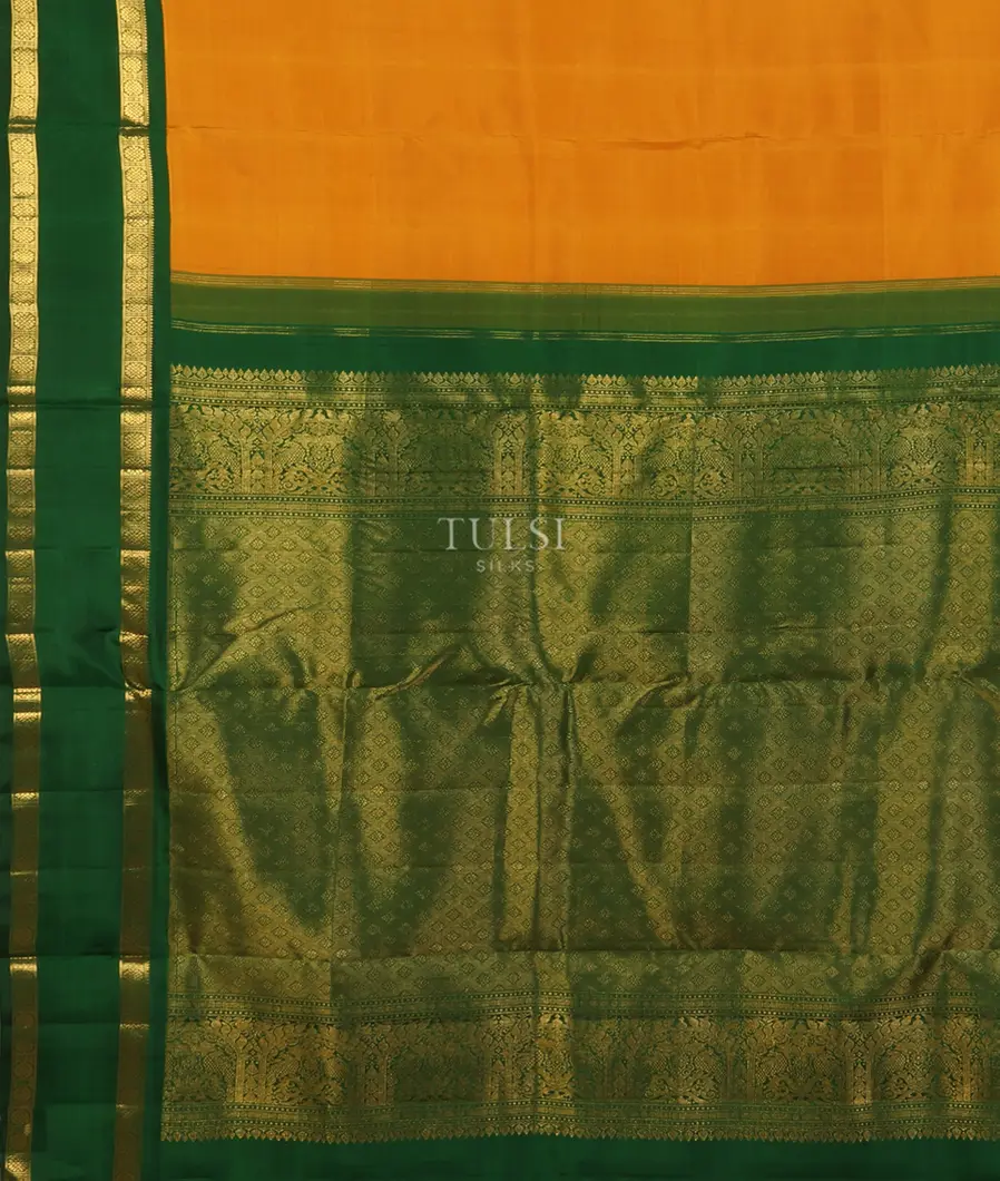 Yellow Nine Yards Kanjivaram Silk Saree T5003853
