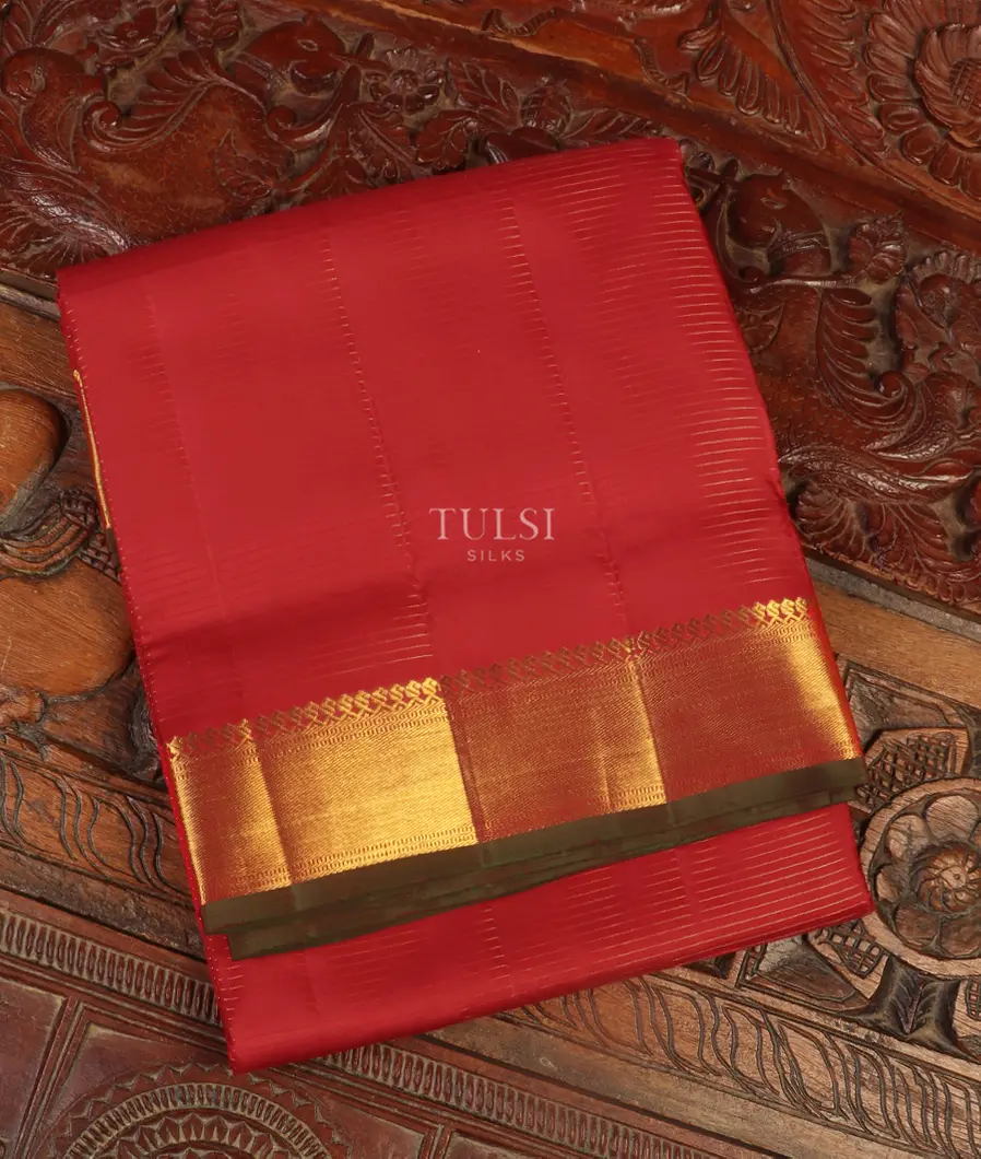 Red Nine Yards Kanjivaram Silk Saree T514489-image