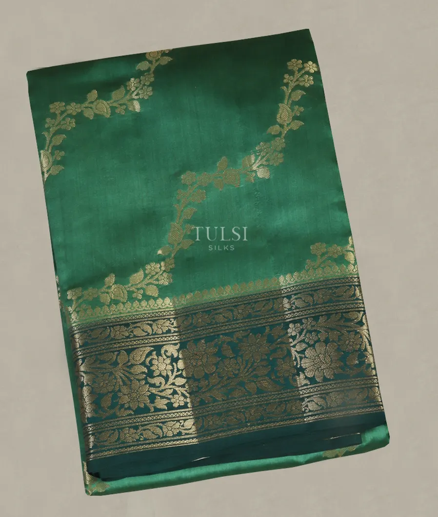 Green Chaniya Silk Saree T510703-image