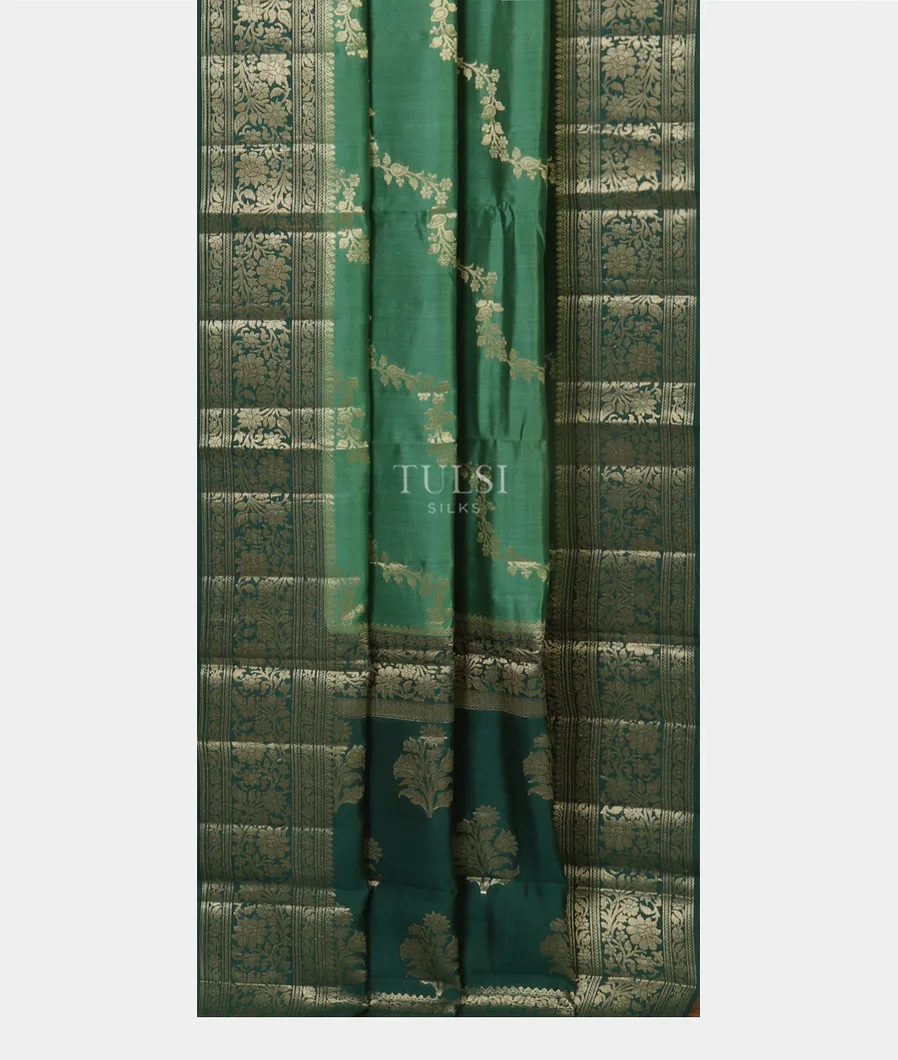 Green Chaniya Silk Saree T5107032