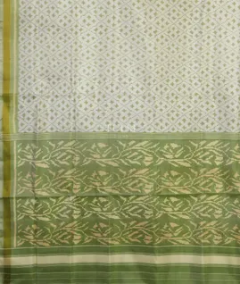 White Patola Silk Saree T5198954