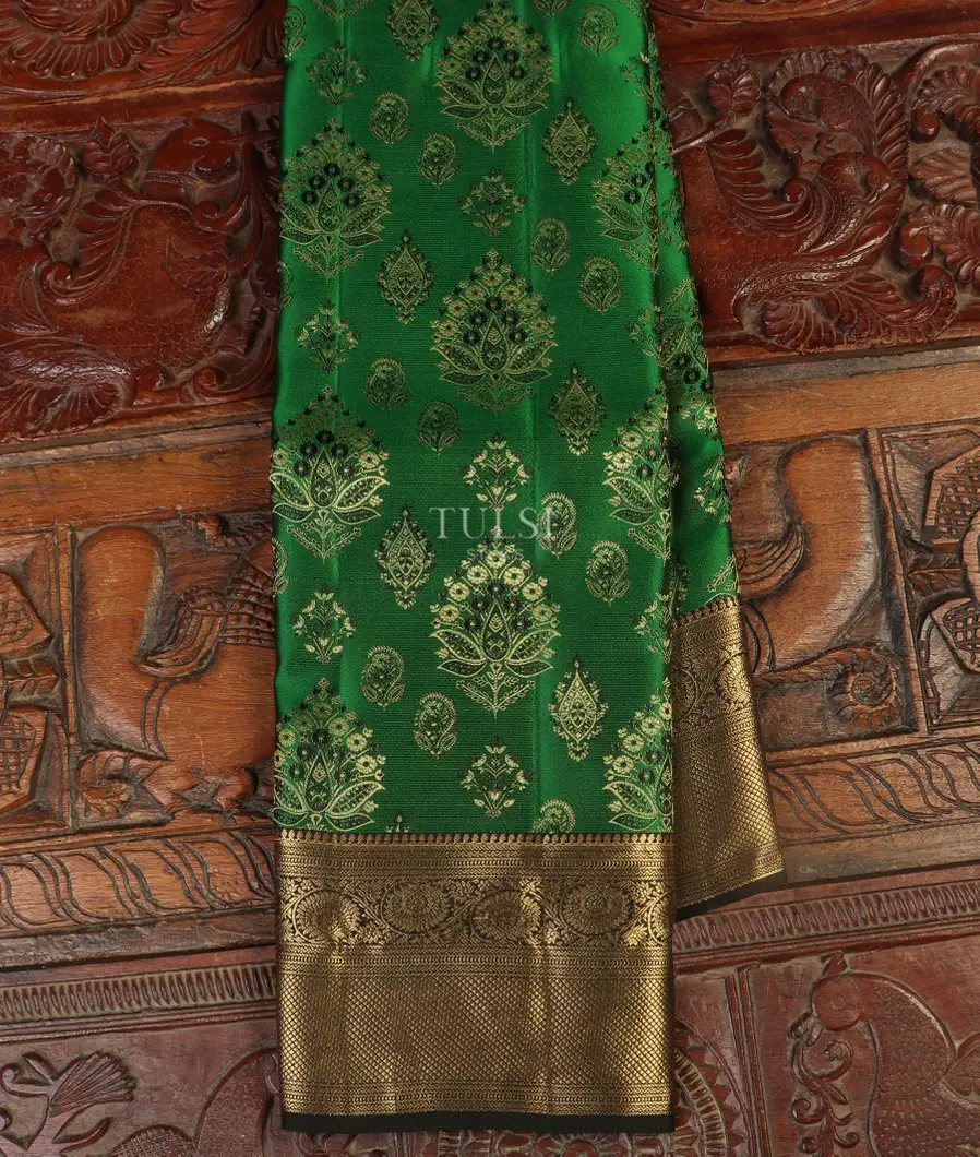 Green Soft Silk Saree T517979-image