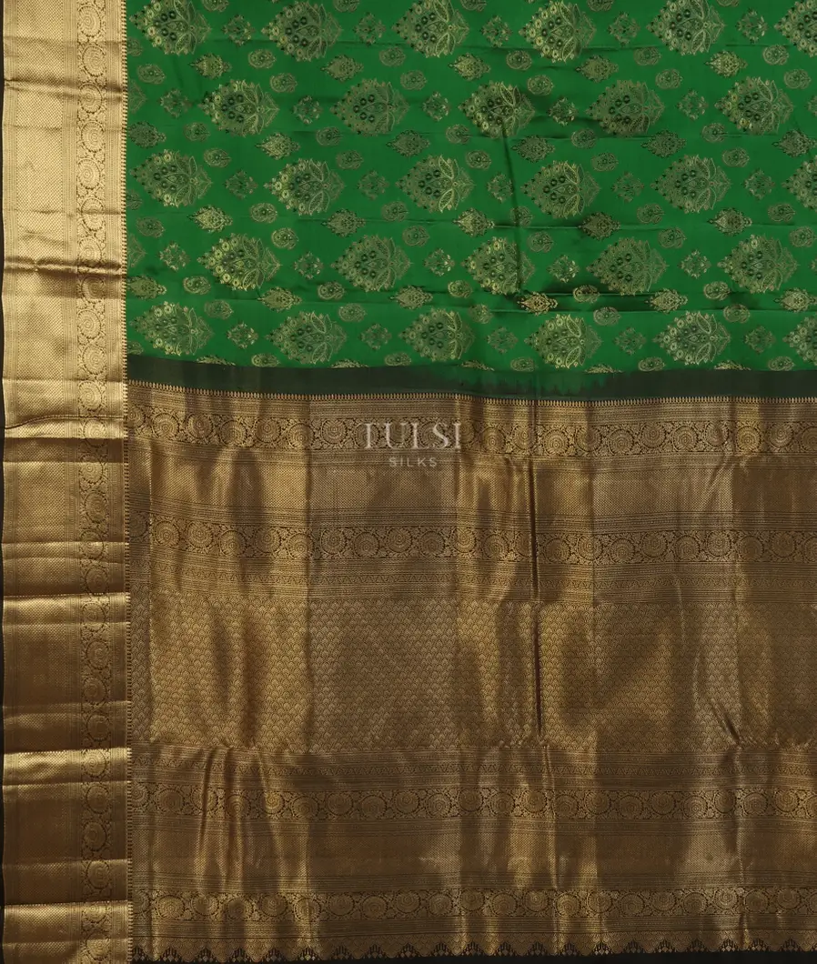 Green Soft Silk Saree T5179794
