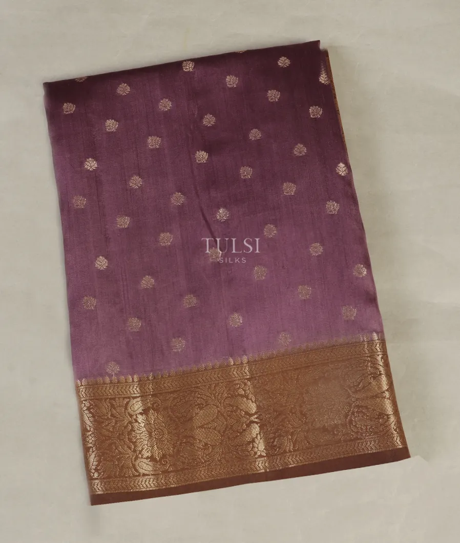 Purple Chaniya Silk Saree T495450-image