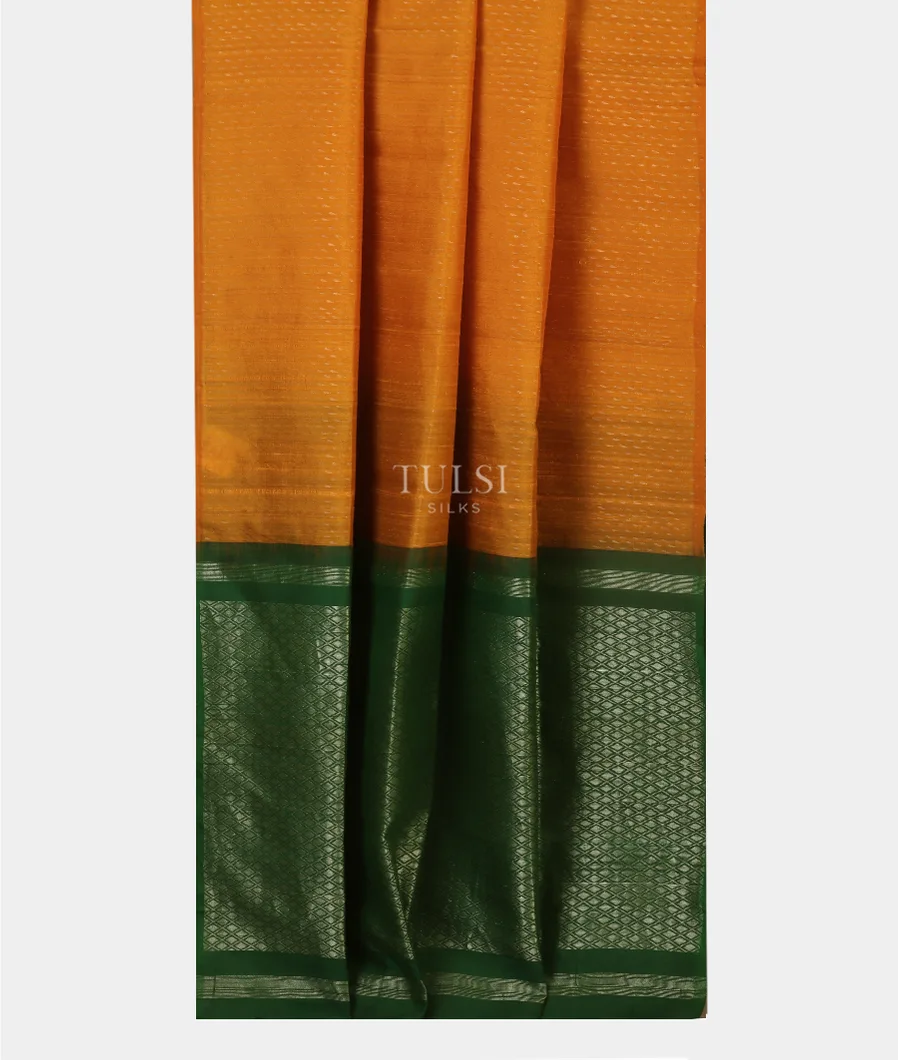 Yellow Woven Raw Silk Saree T4957532
