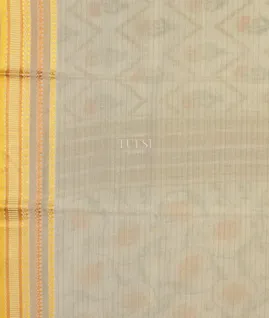 Off - White Printed Cotton Saree T4872223