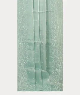 Blue Kora Tissue Organza Embroidery Saree T4520432