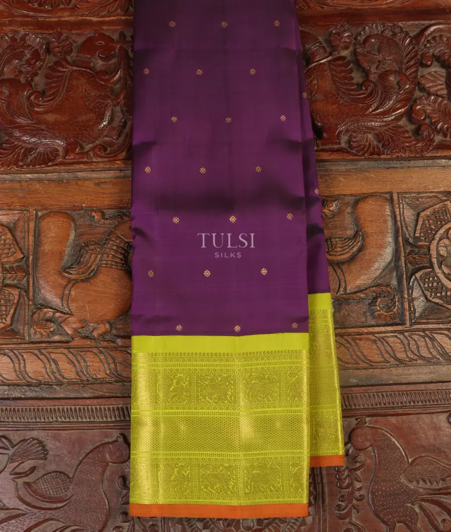 Purple Kanjivaram Silk Saree T517000-image