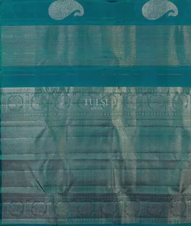 Peacock Blue Kanjivaram Silk Saree T5156754