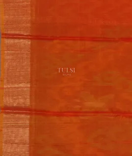Red Pochampalli Silk Cotton Saree T5139523