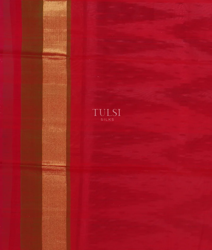 White Pochampalli Silk Cotton Saree T4893853