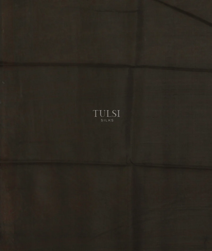 Beige Printed Silk Saree T4611623