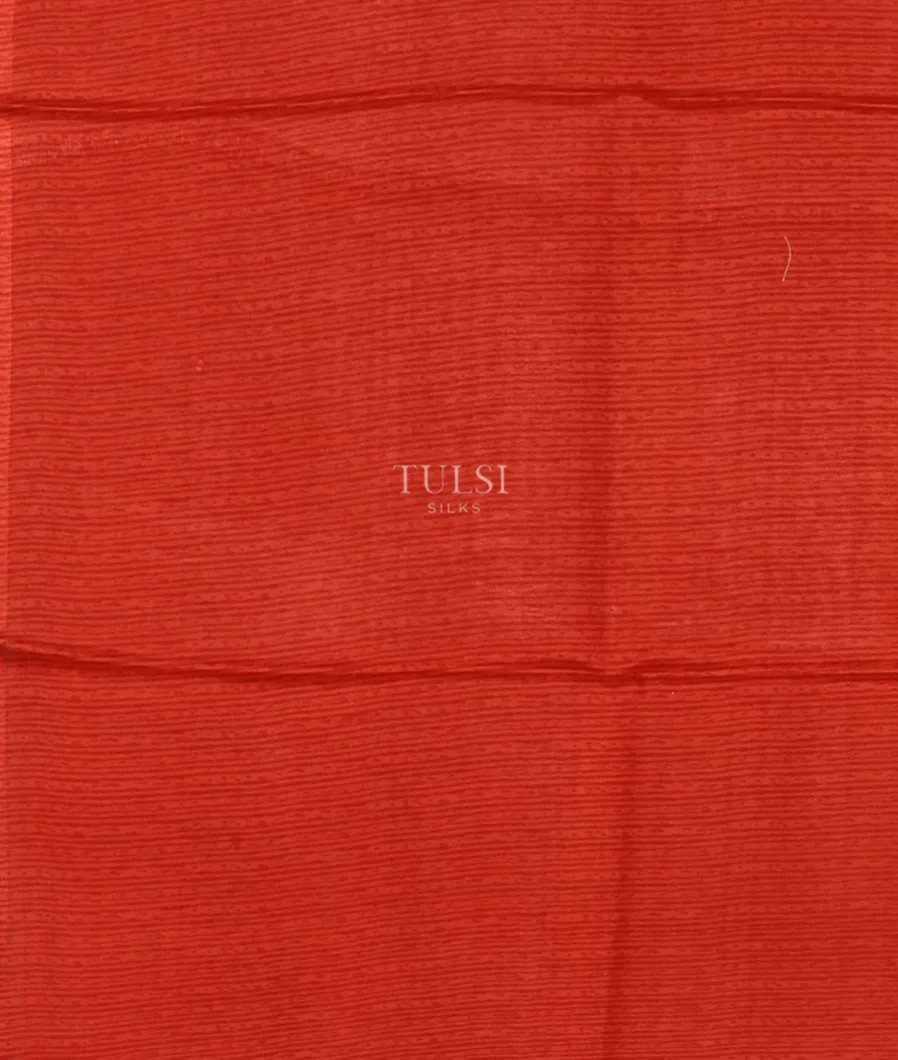 Blue Printed Silk Saree T4614353