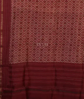 Maroon Soft Printed Cotton Saree T5173034