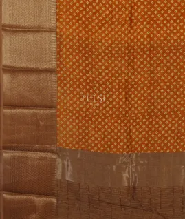 Mustard Yellow Soft Printed Cotton Saree T5149634
