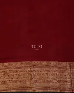Pink Mysore Crepe Kalamkari Handpainted Saree T5139823