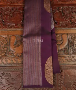 Purple Kanjivaram Silk Saree T5097291
