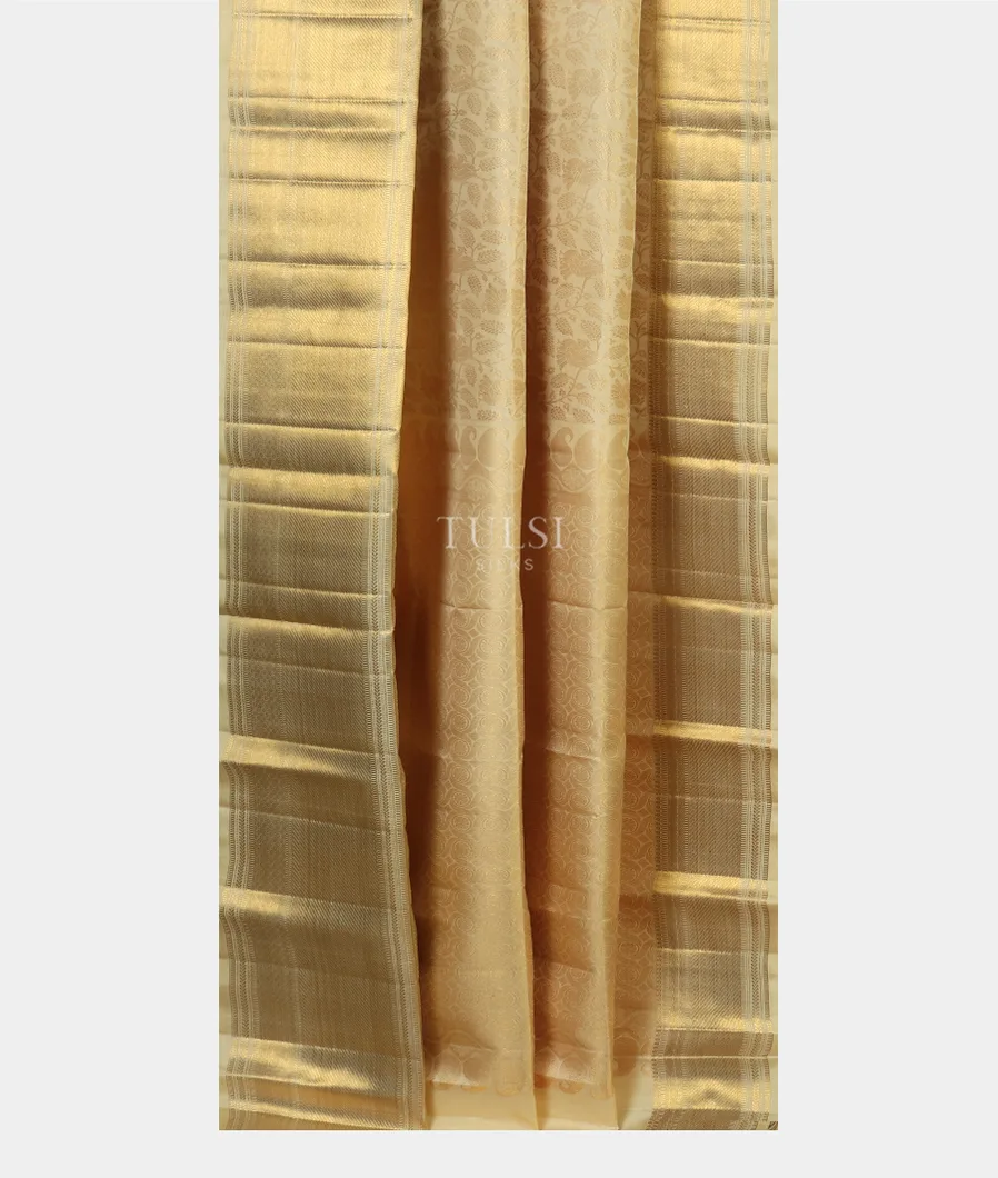 Cream Kanjivaram Silk Saree T5087192