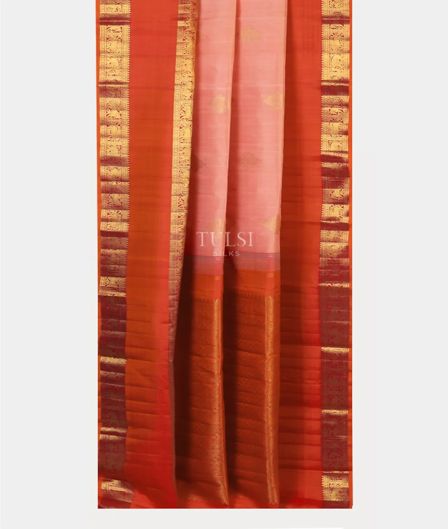 Light Pink Kanjivaram Silk Saree T5006942