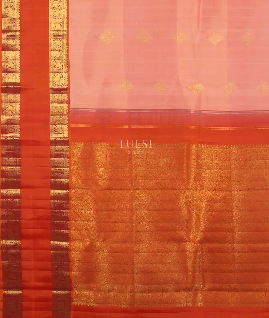Light Pink Kanjivaram Silk Saree T5006944