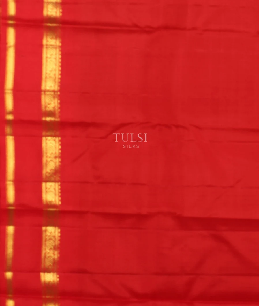 Green and Yellow Kanjivaram Silk Saree T4057693