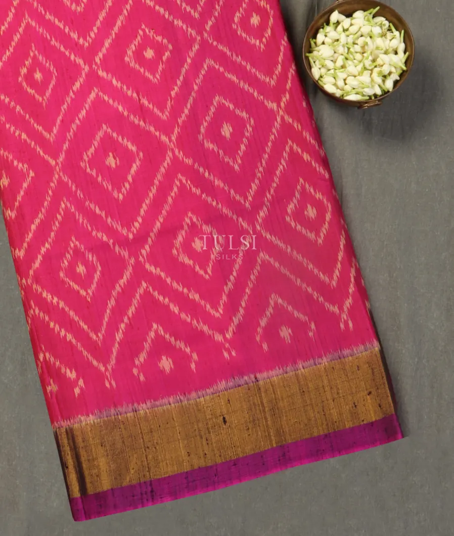Magenta Patola Silk Saree T491047-image