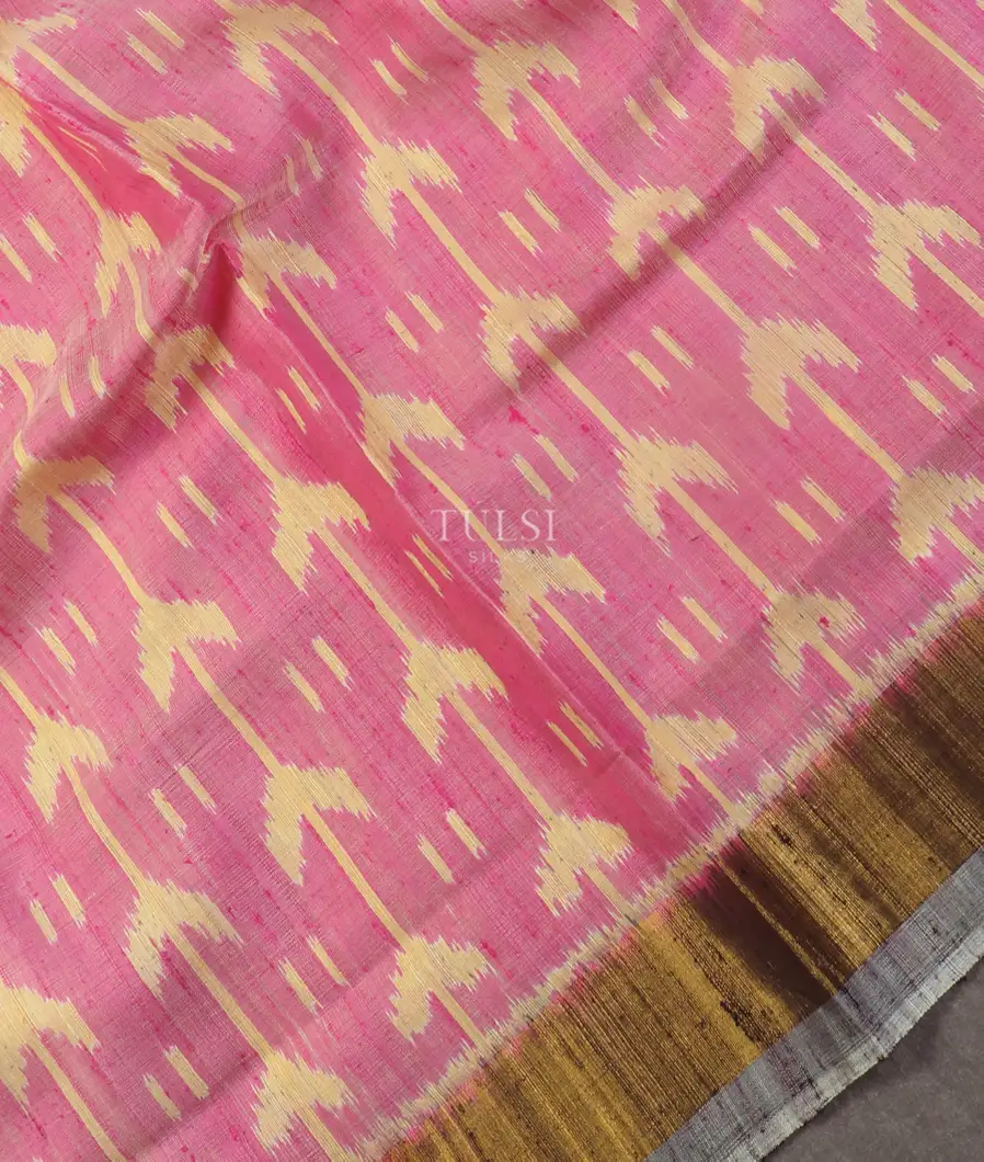 Pink Patola Silk Saree T5198995