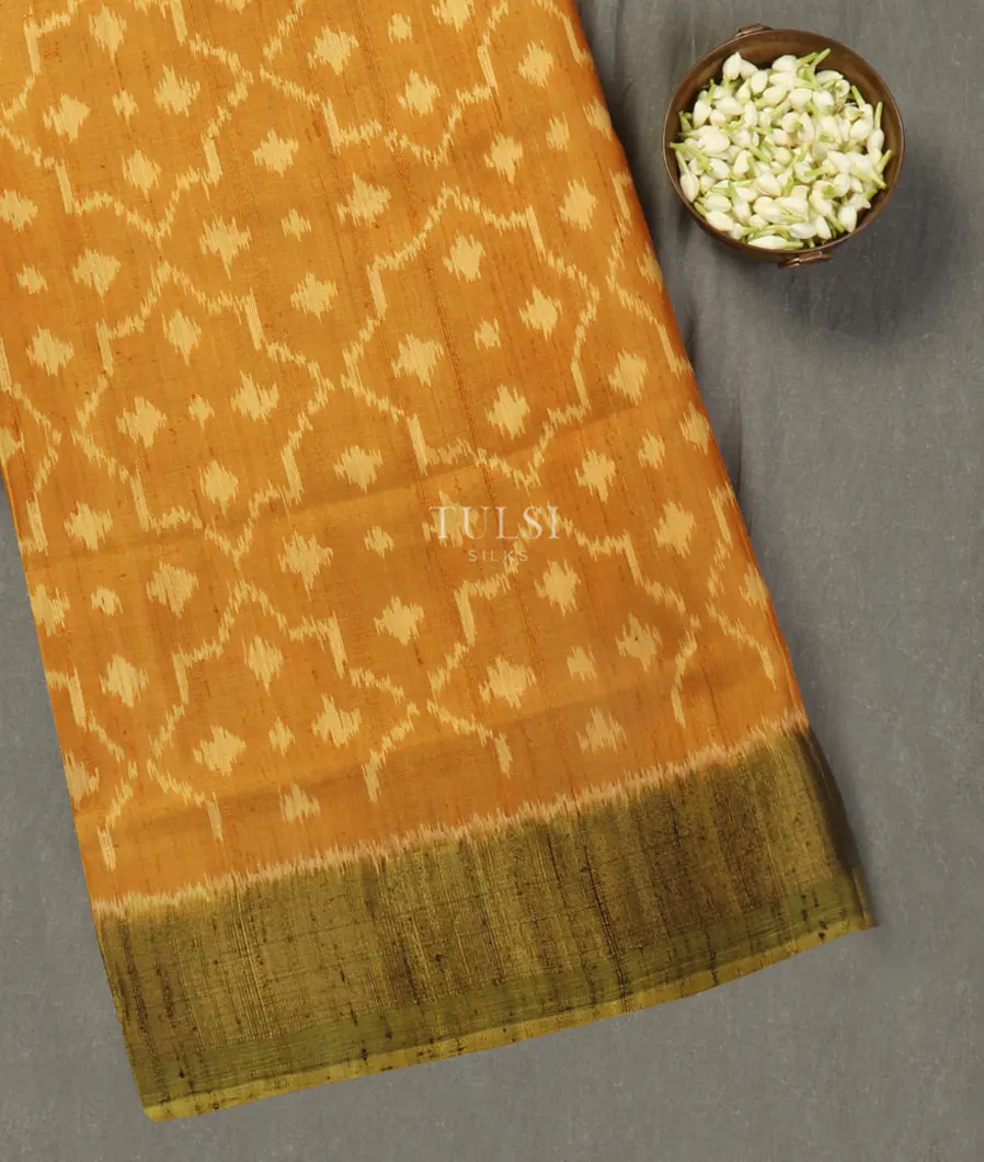 Yellow Patola Silk Saree T518012-image