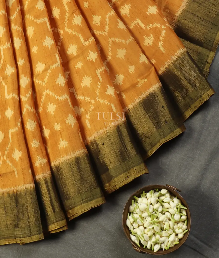 Yellow Patola Silk Saree T5180122