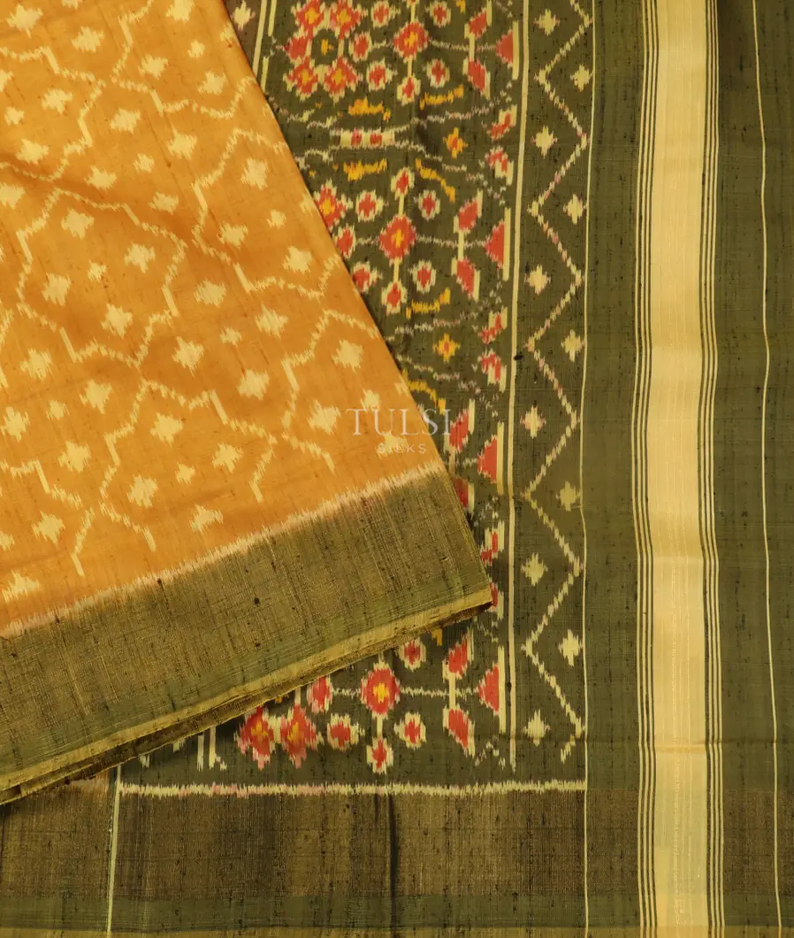 Yellow Patola Silk Saree T5180124