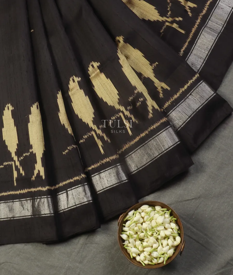 Black Patola Silk Saree T5169922