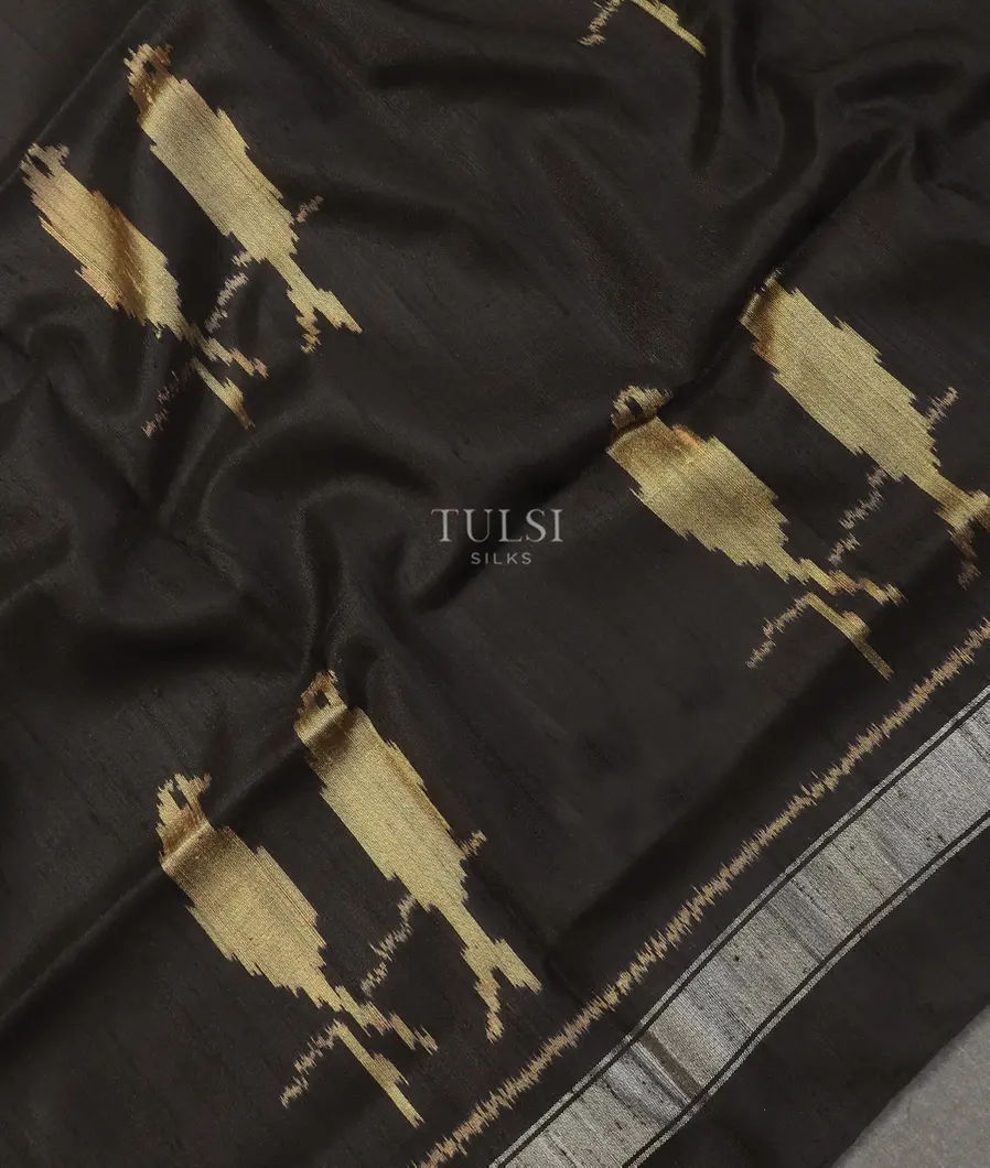 Black Patola Silk Saree T5169925
