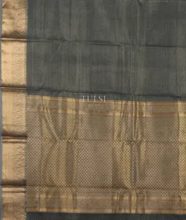 Bluish Grey Silk Cotton Saree T4771664