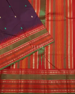Purple Kanjivaram Silk Saree T5224234