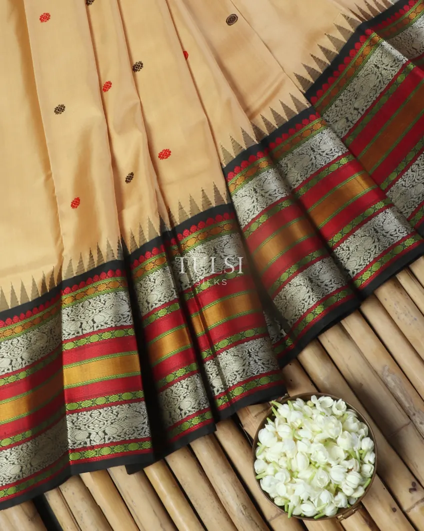 Beige Kanjivaram Silk Saree T5174542